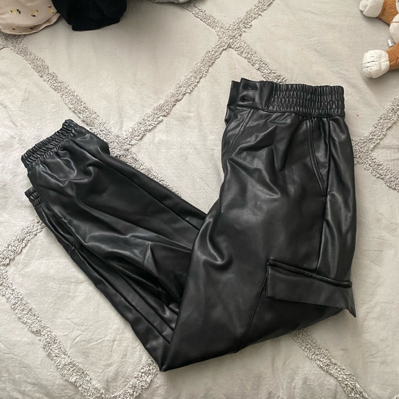 Fitch Faux Leather Joggers | Poshmark